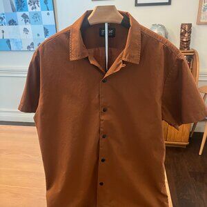 Straight To Hell Brown Button Up Size L
